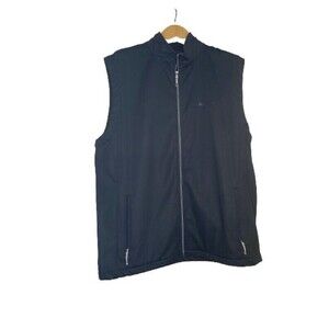 Rolls-Royce Vest Men 2XL Black Outer Boundary  Fleece Lined Mock Neck Zip Pocket